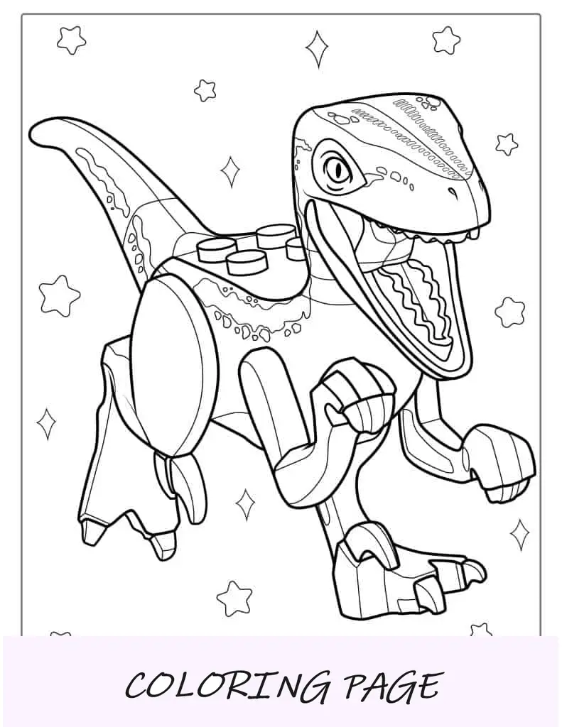 Malseite von Lego Velociraptor