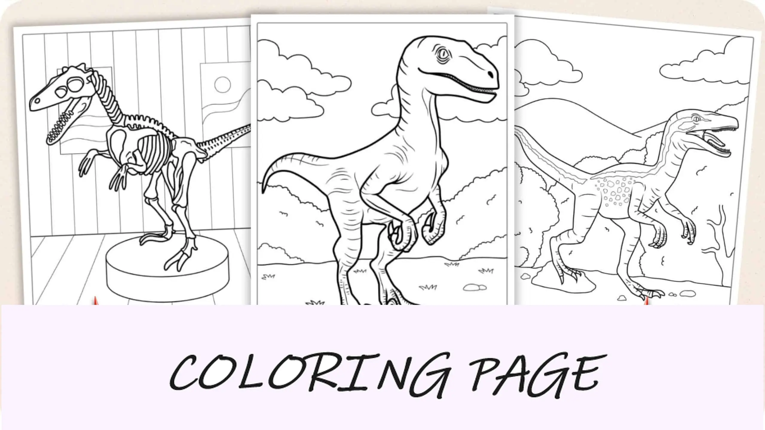 Ausmalbilder Velociraptor