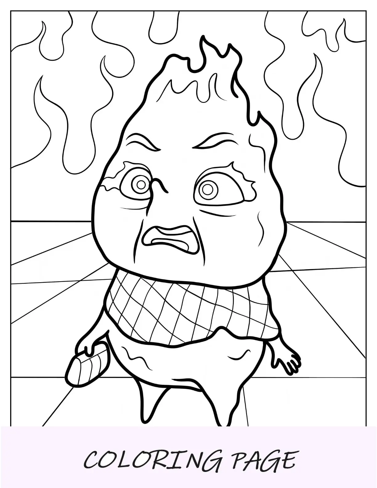 Elemental Cinder Lumen Abierta Página Para Colorear