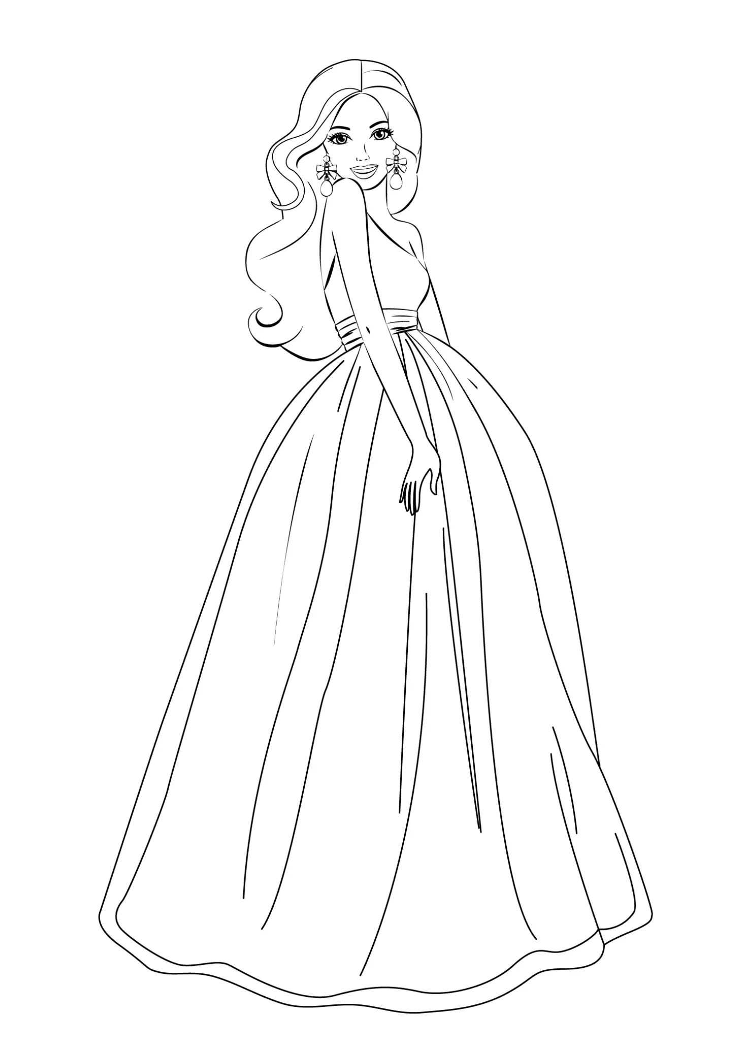 Páginas para colorear de Barbie