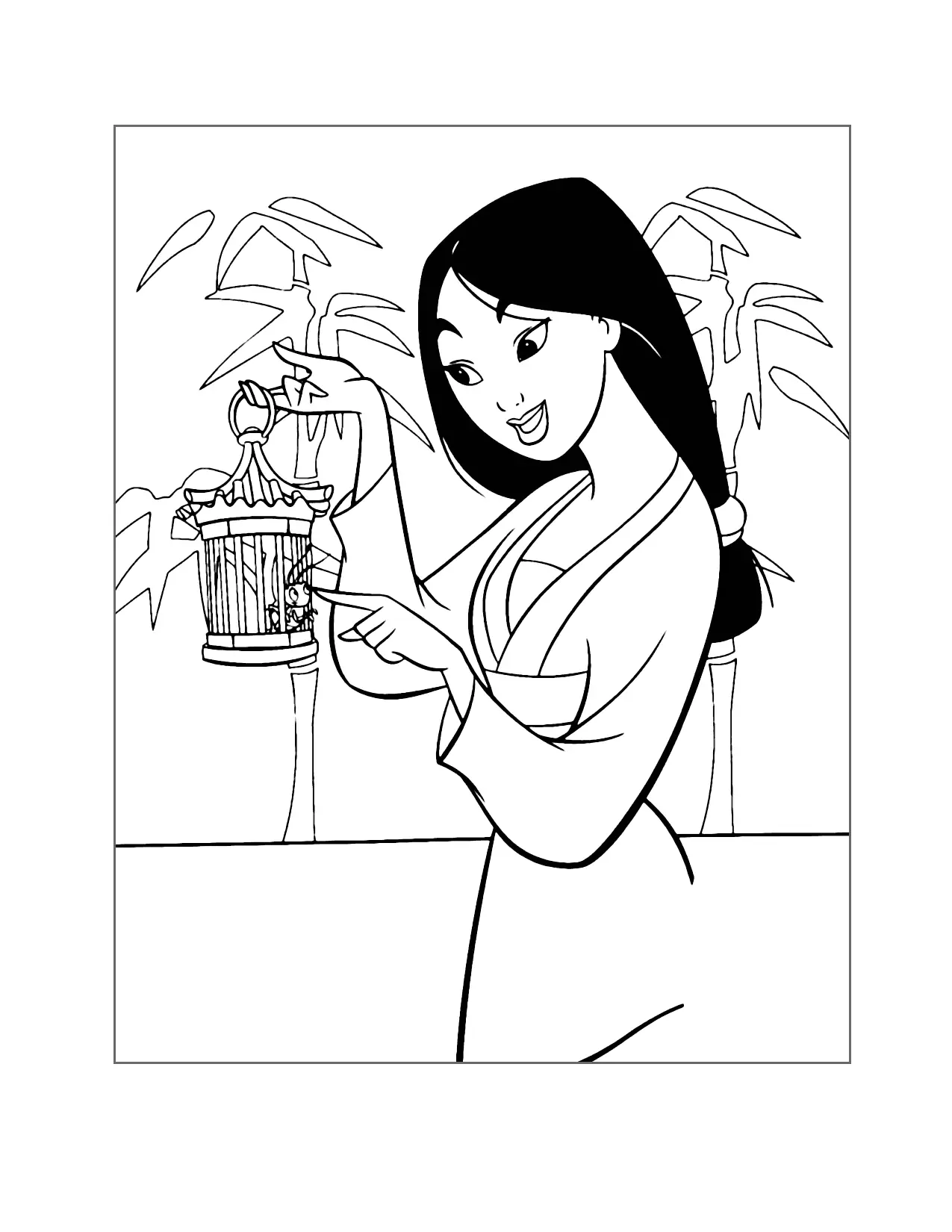 Páginas para colorear de Mulan