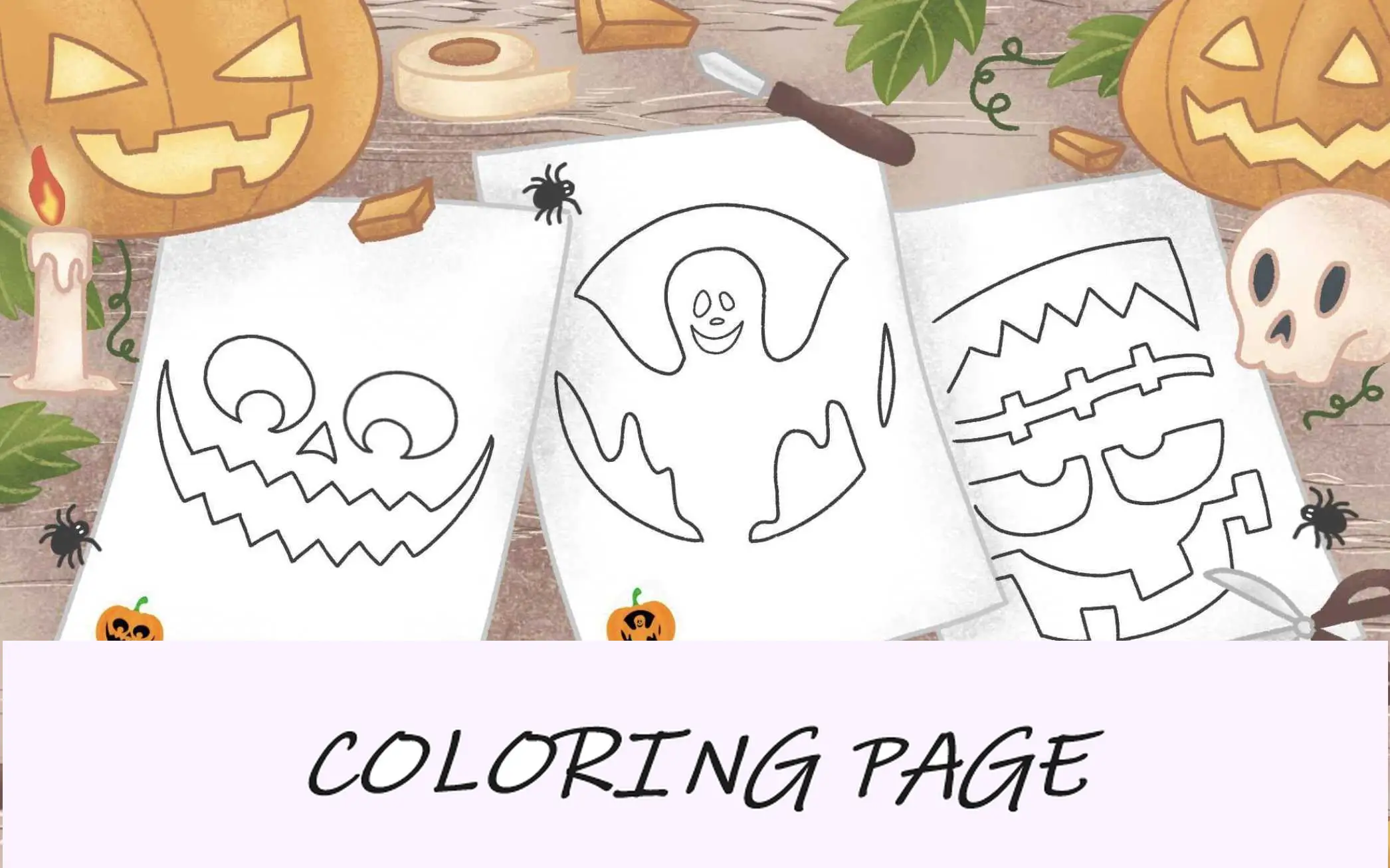 Plantillas para tallar calabazas