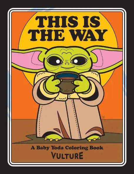 Baby Yoda Malvorlagen