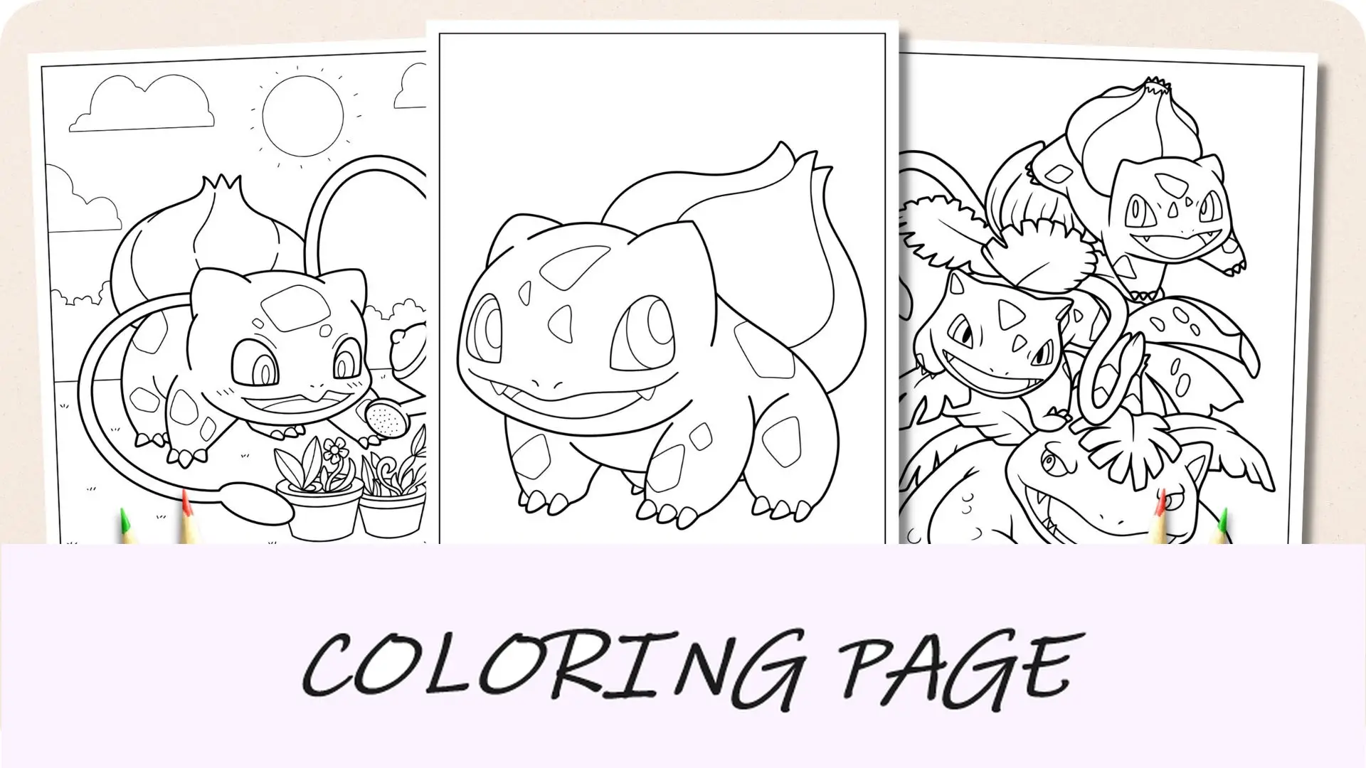 Disegni da colorare di Bulbasaur
