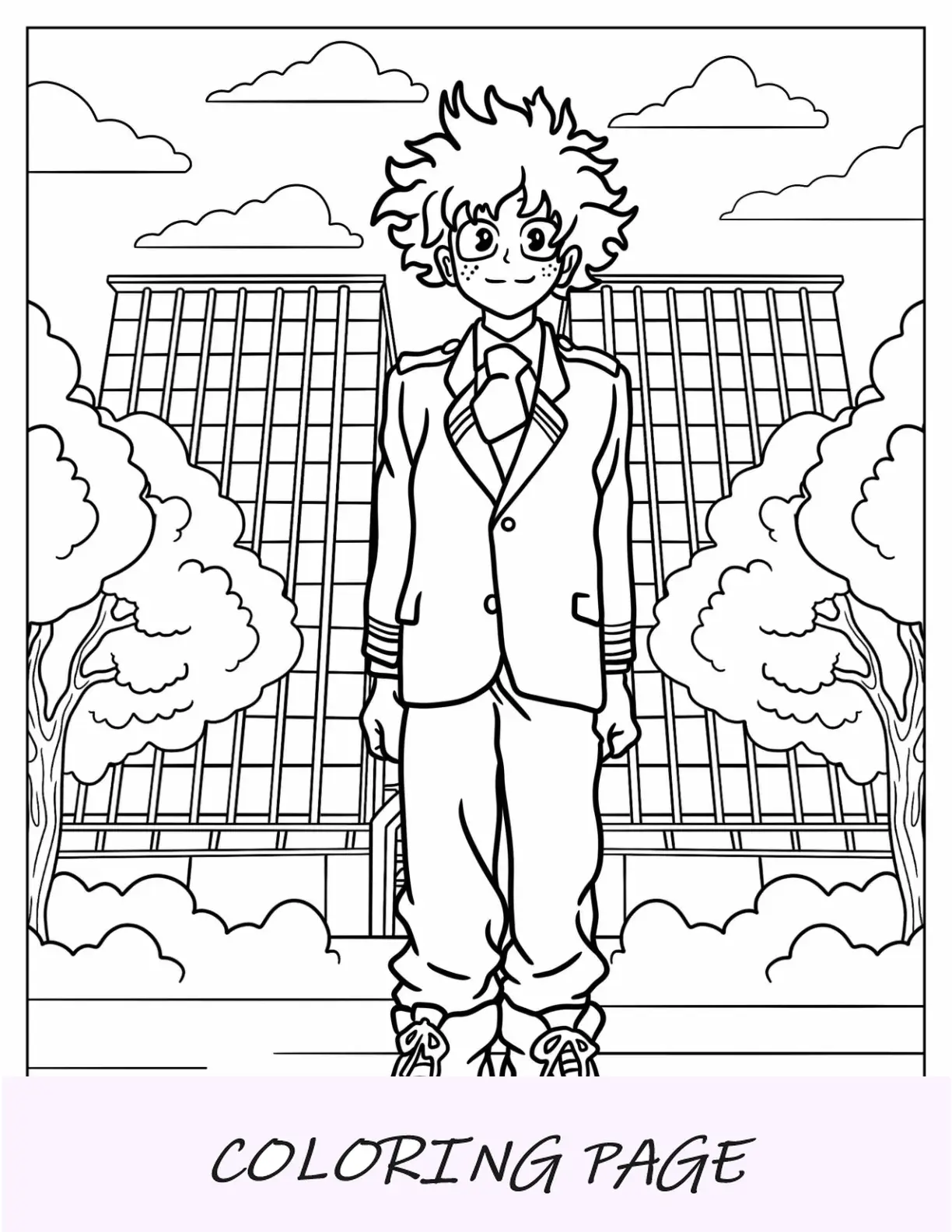 Deku Para Colorear Izuku Midoriya De My Hero Academia