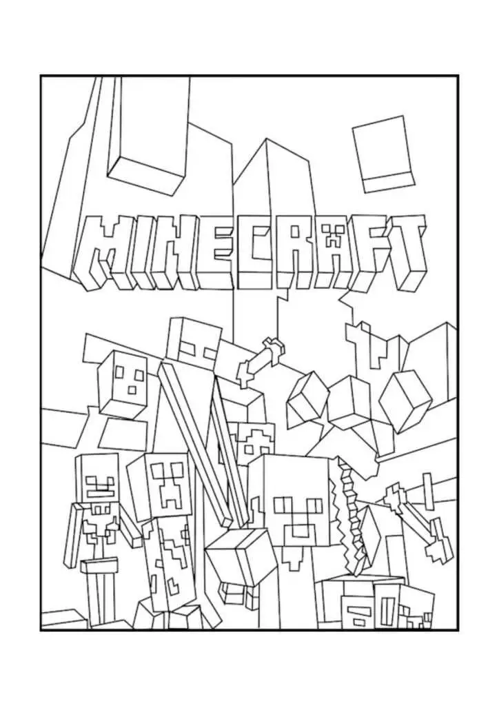 Páginas para colorear de Minecraft