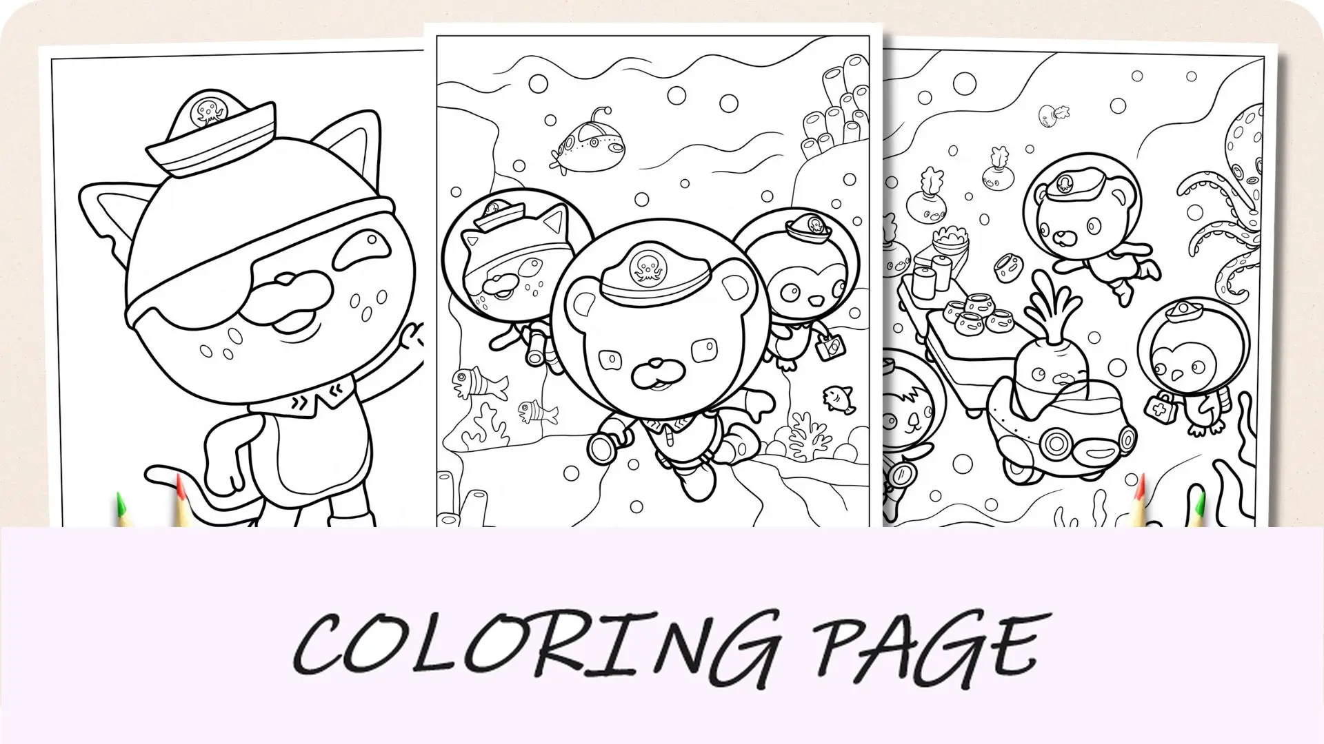 Desenhos para colorir de Octonautas