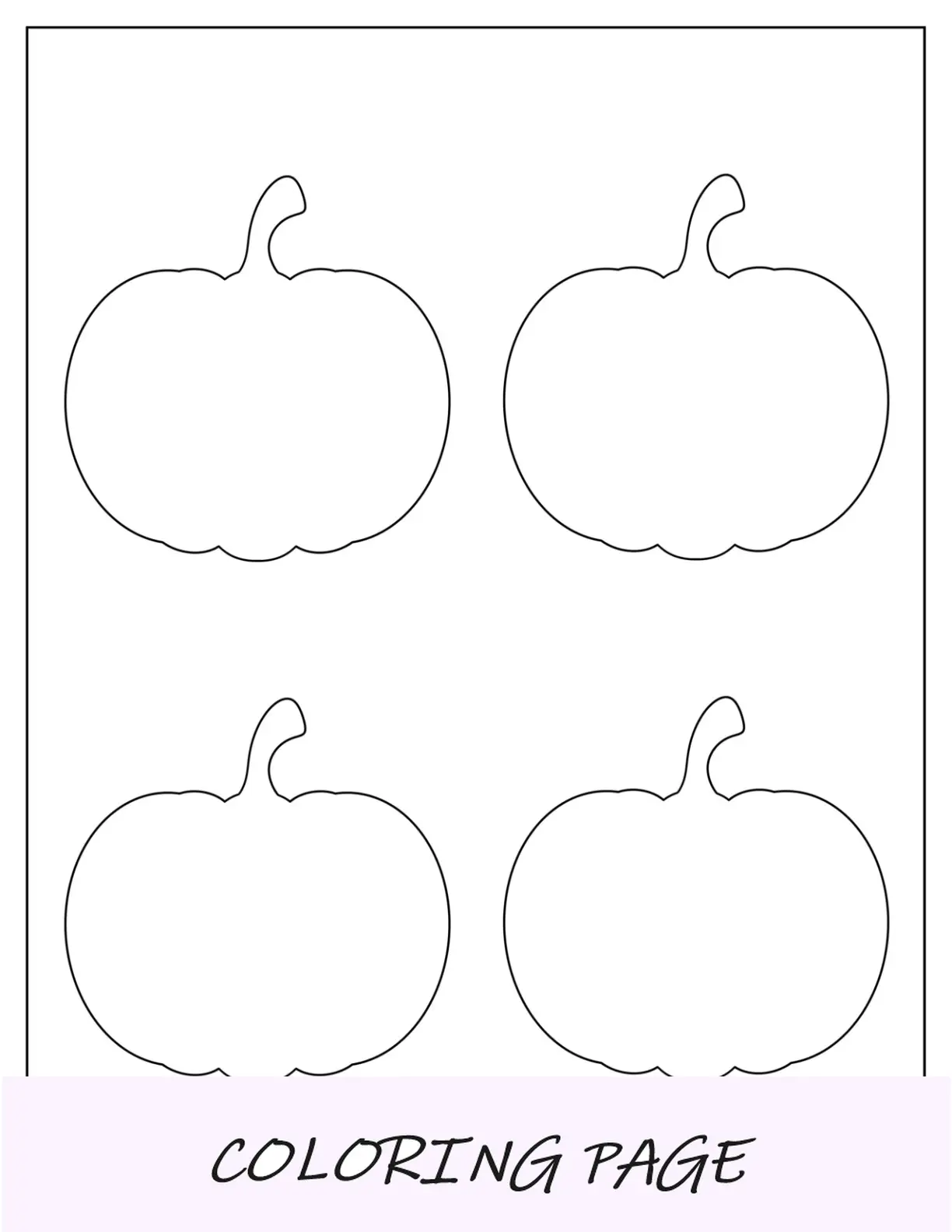 Plantilla de calabaza medianamente fácil para niños en edad preescolar