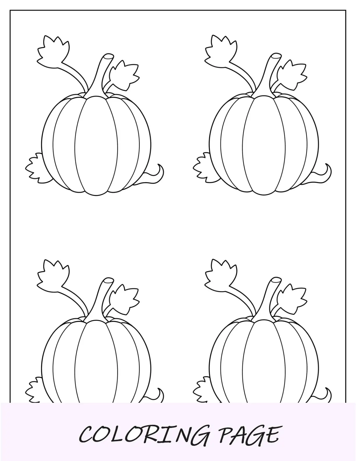 Plantilla de calabaza de hoja mediana