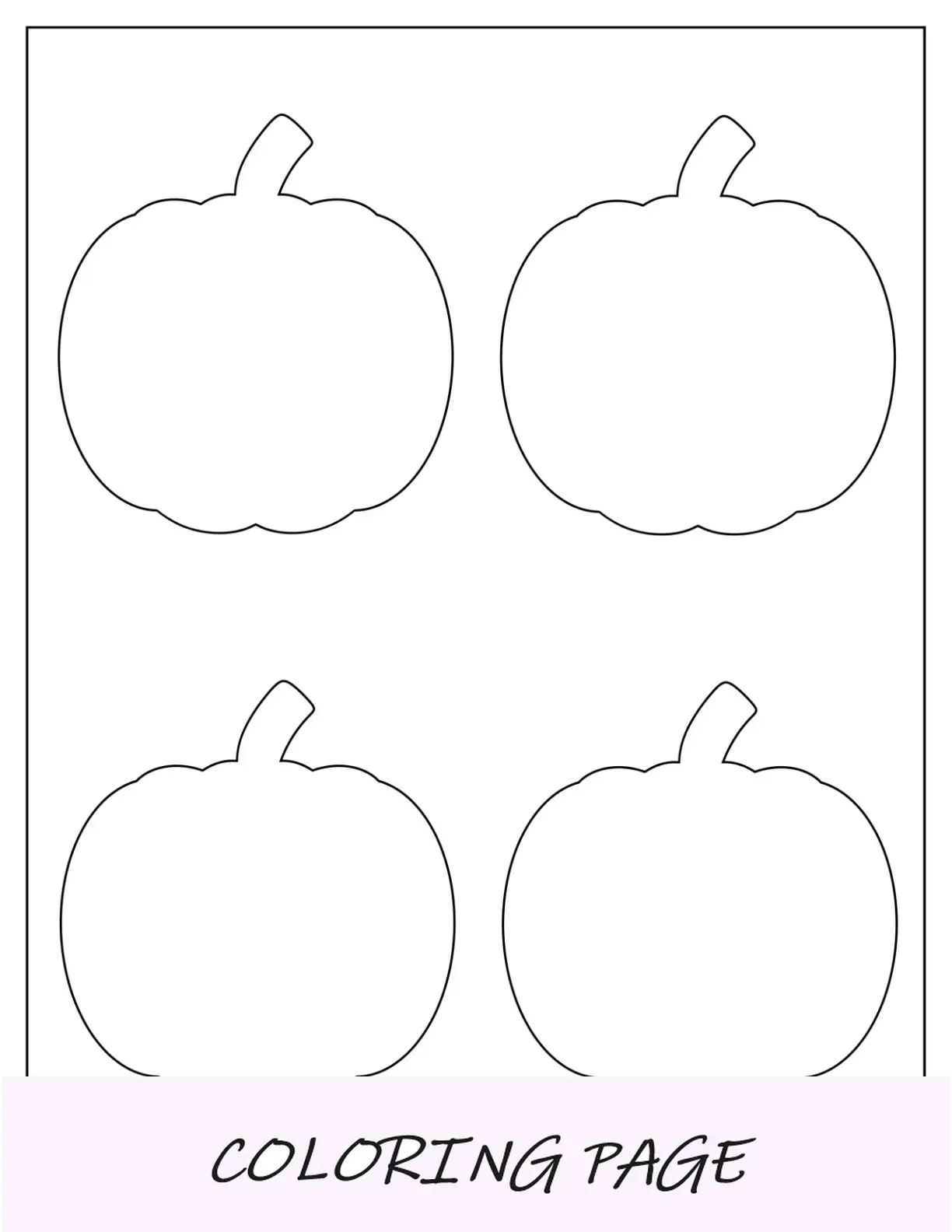 Plantilla de calabaza mediana simple