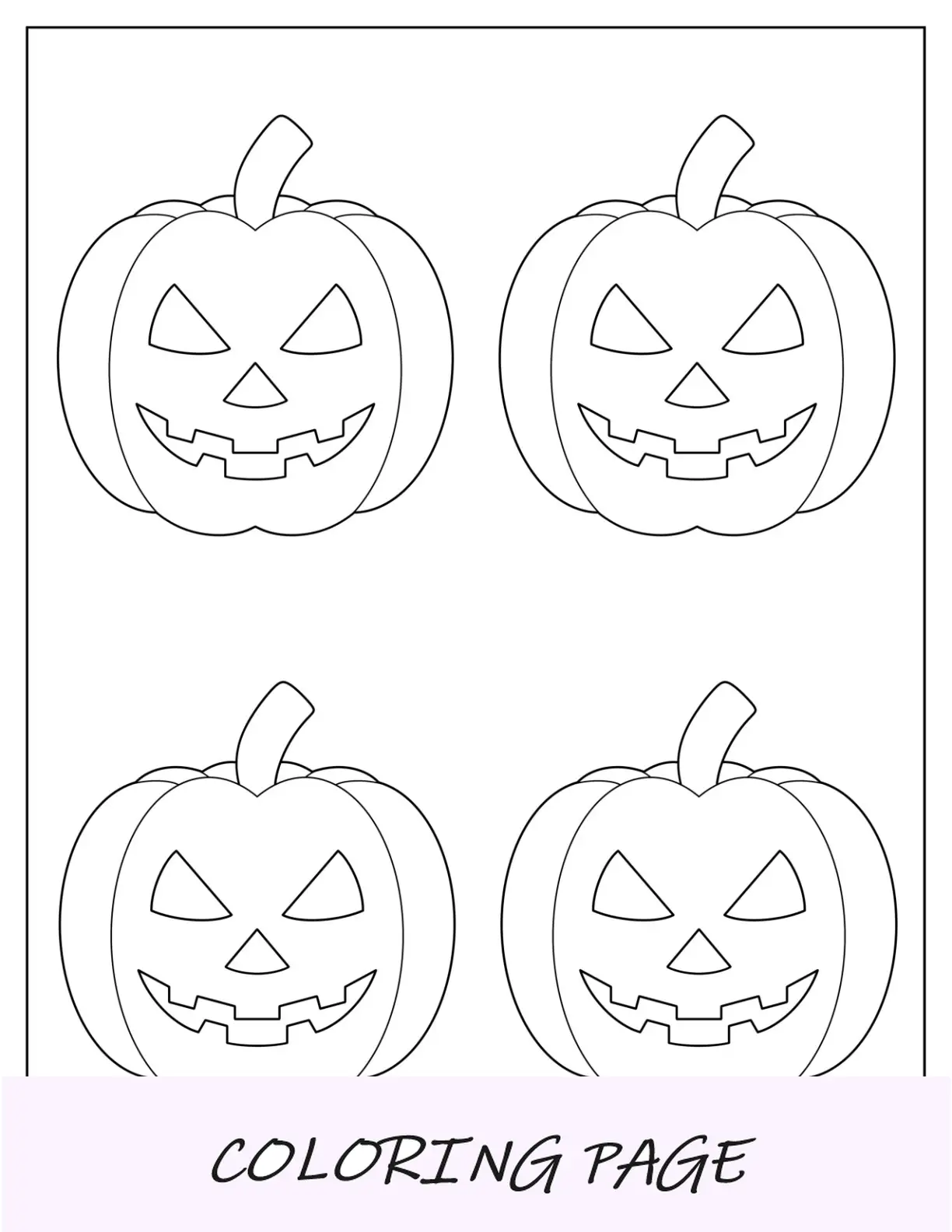 Plantilla mediana de calabaza Jack O Lantern