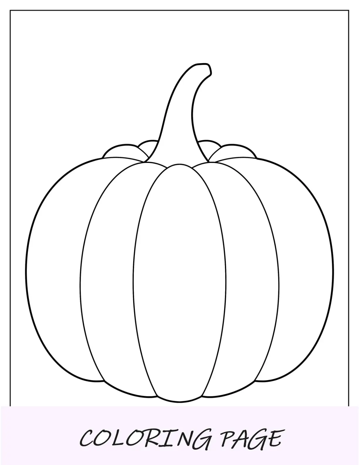 Plantilla de calabaza tradicional de página completa