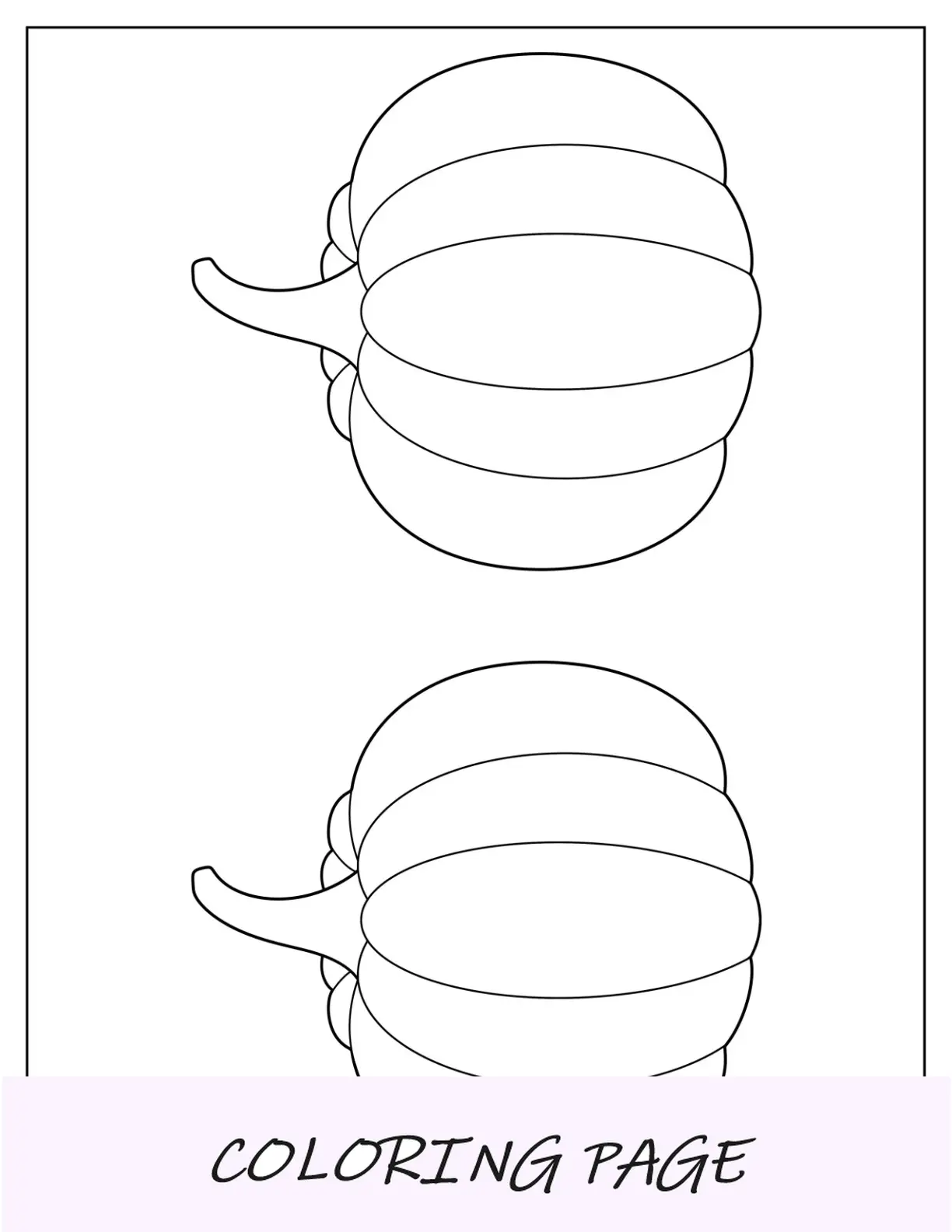 Plantilla de calabaza tradicional de dos media página