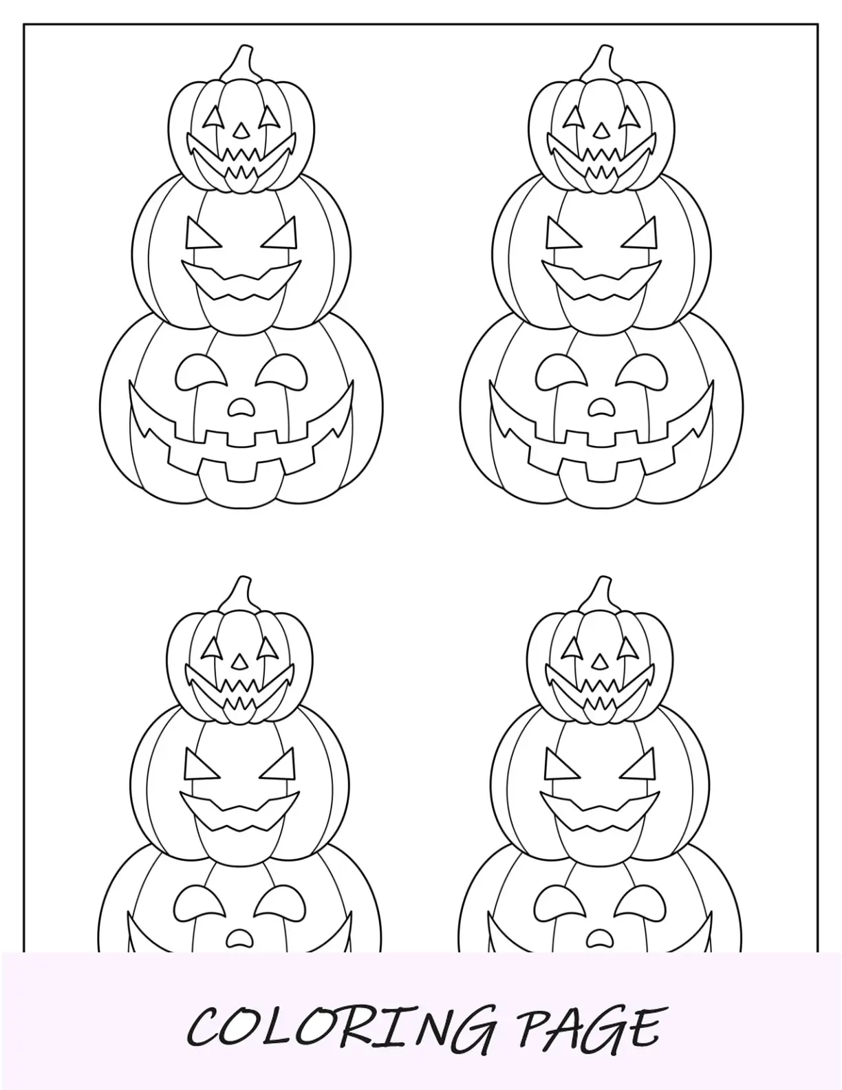 Plantilla mediana de calabaza con forma de torre Jack O Lantern