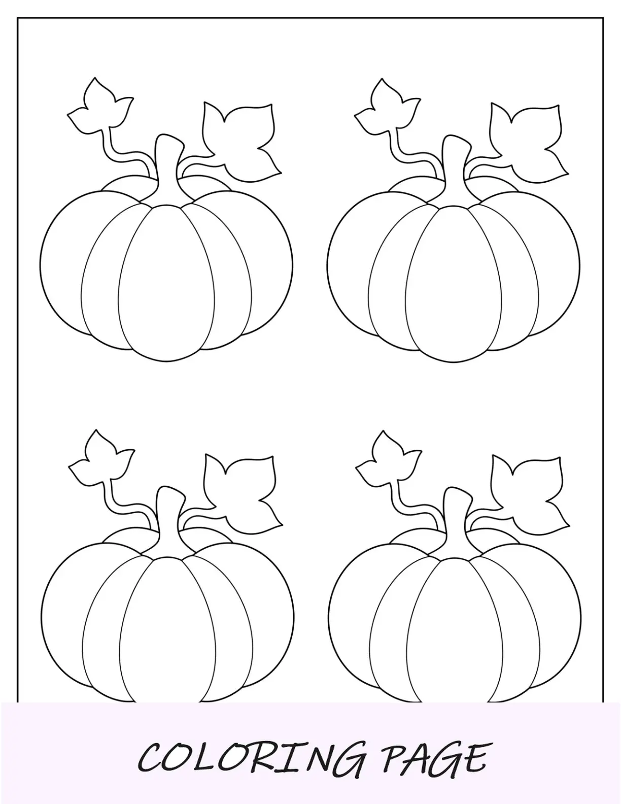 Plantilla de calabaza de otoño mediana