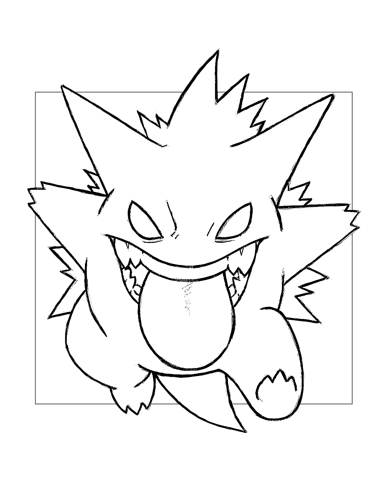 Pagine da colorare di Gengar