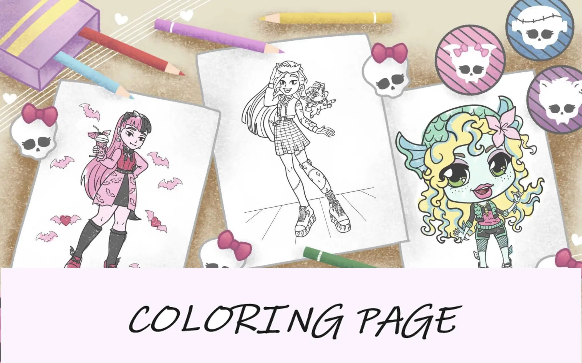 Desenhos para colorir de Monster High