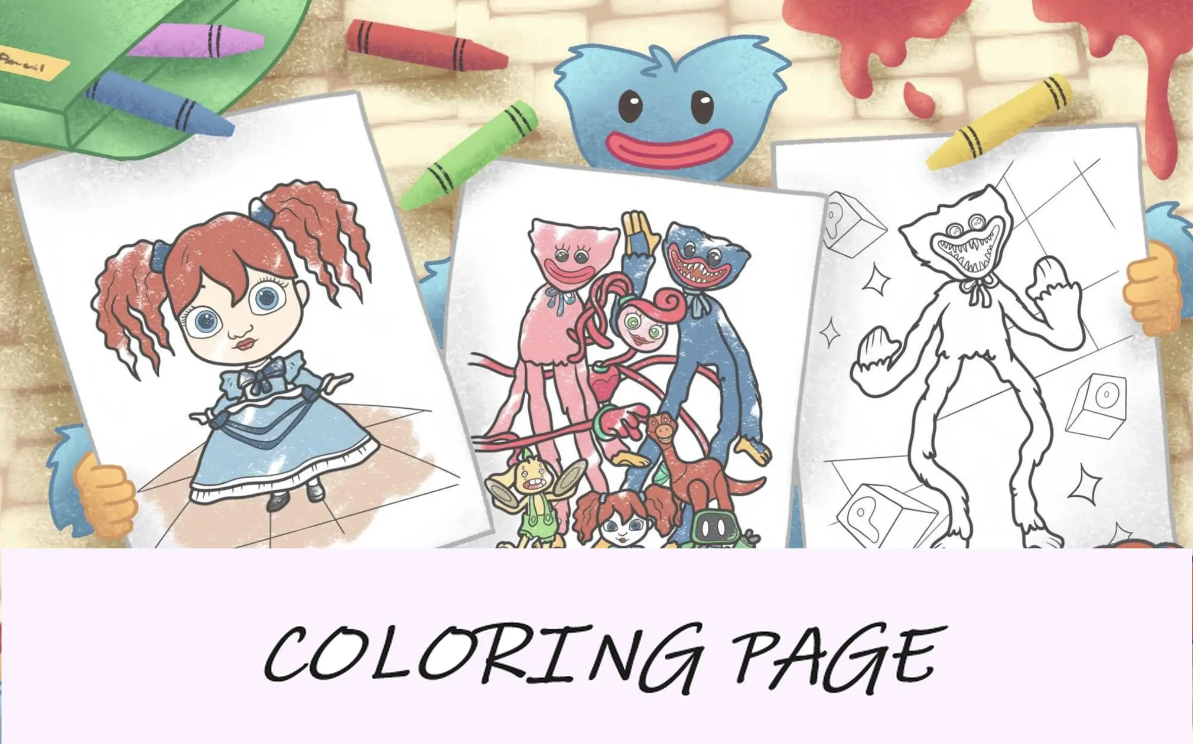 Desenhos para colorir de Poppy Playtime