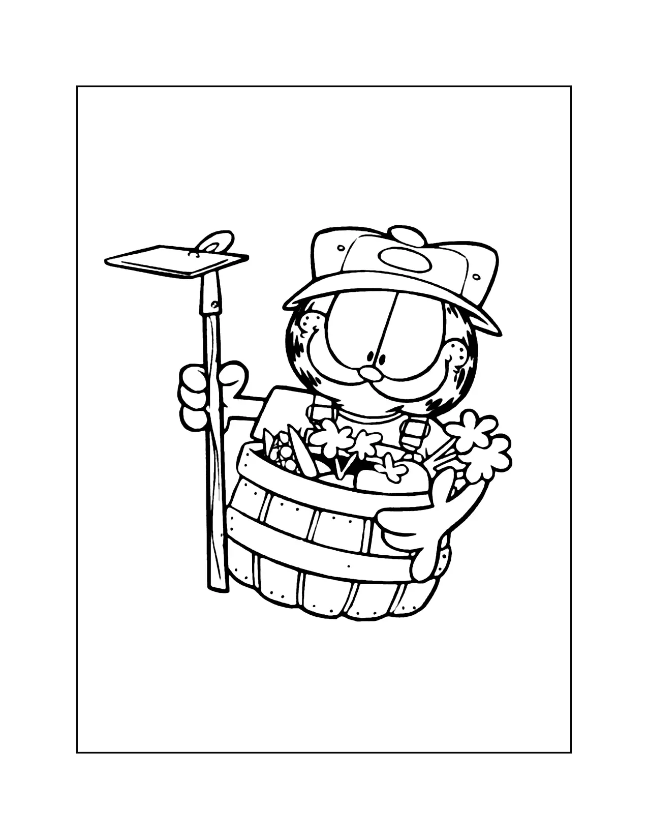 Garfield para colorir