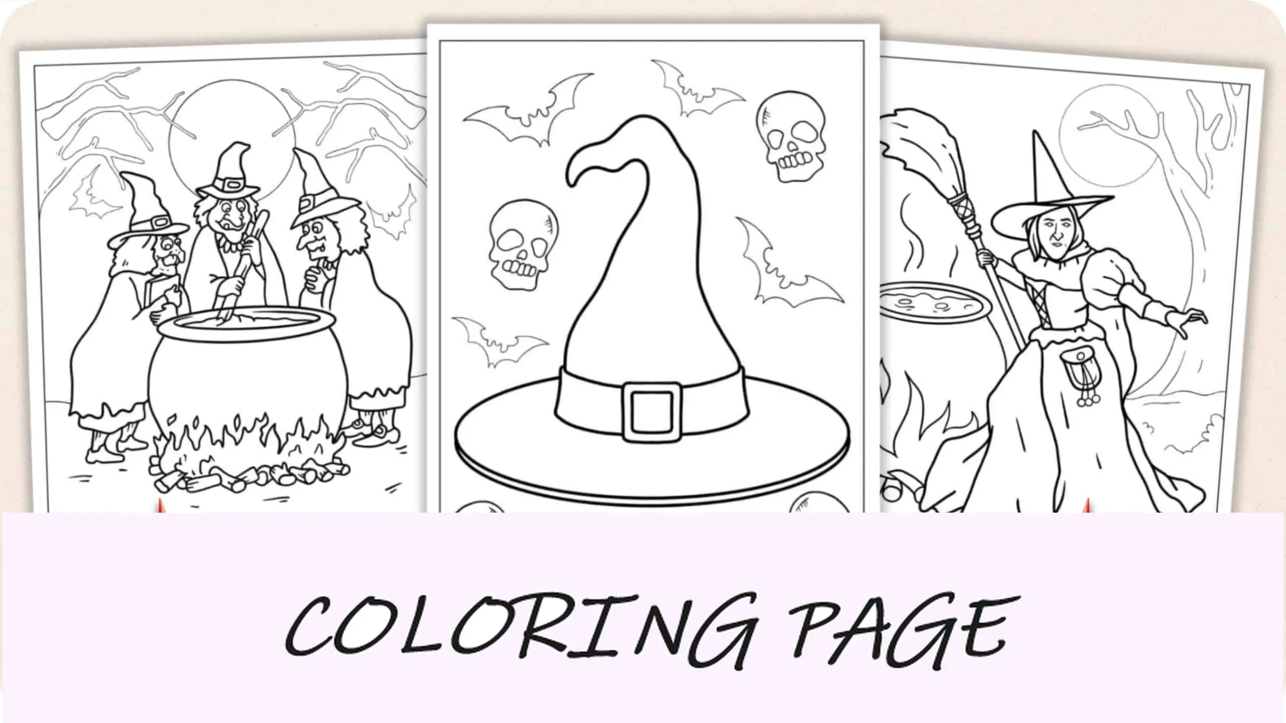 Dibujos para colorear de brujas