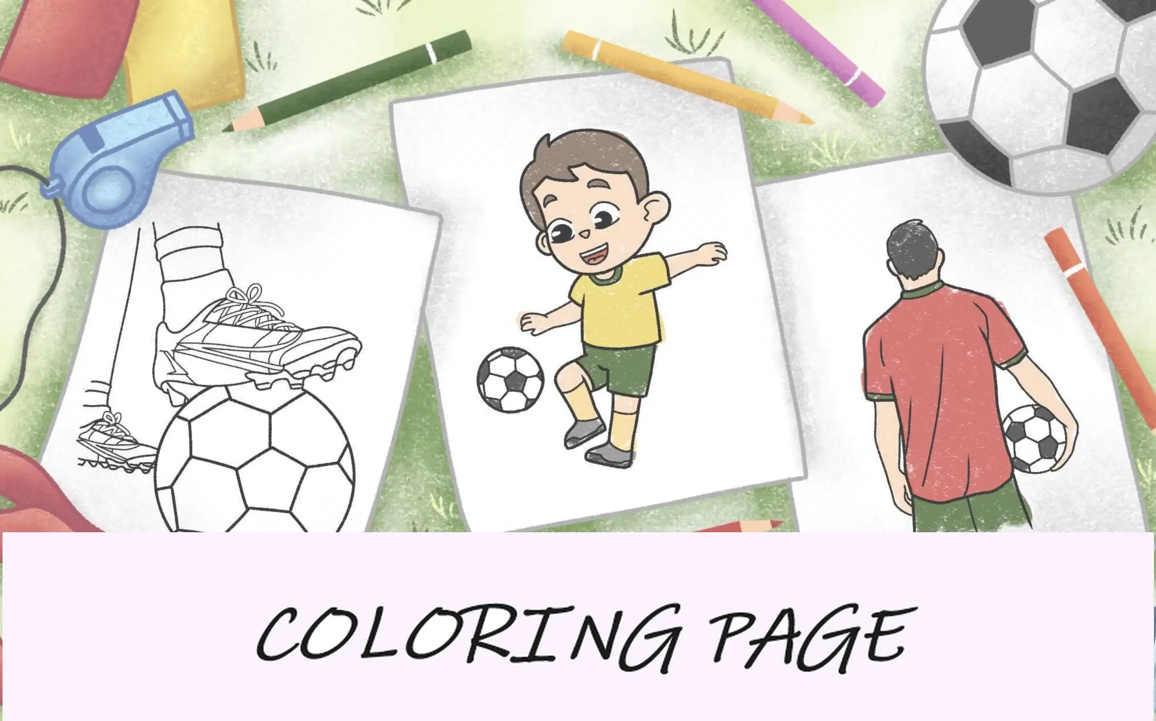 Dibujos para colorear de fútbol