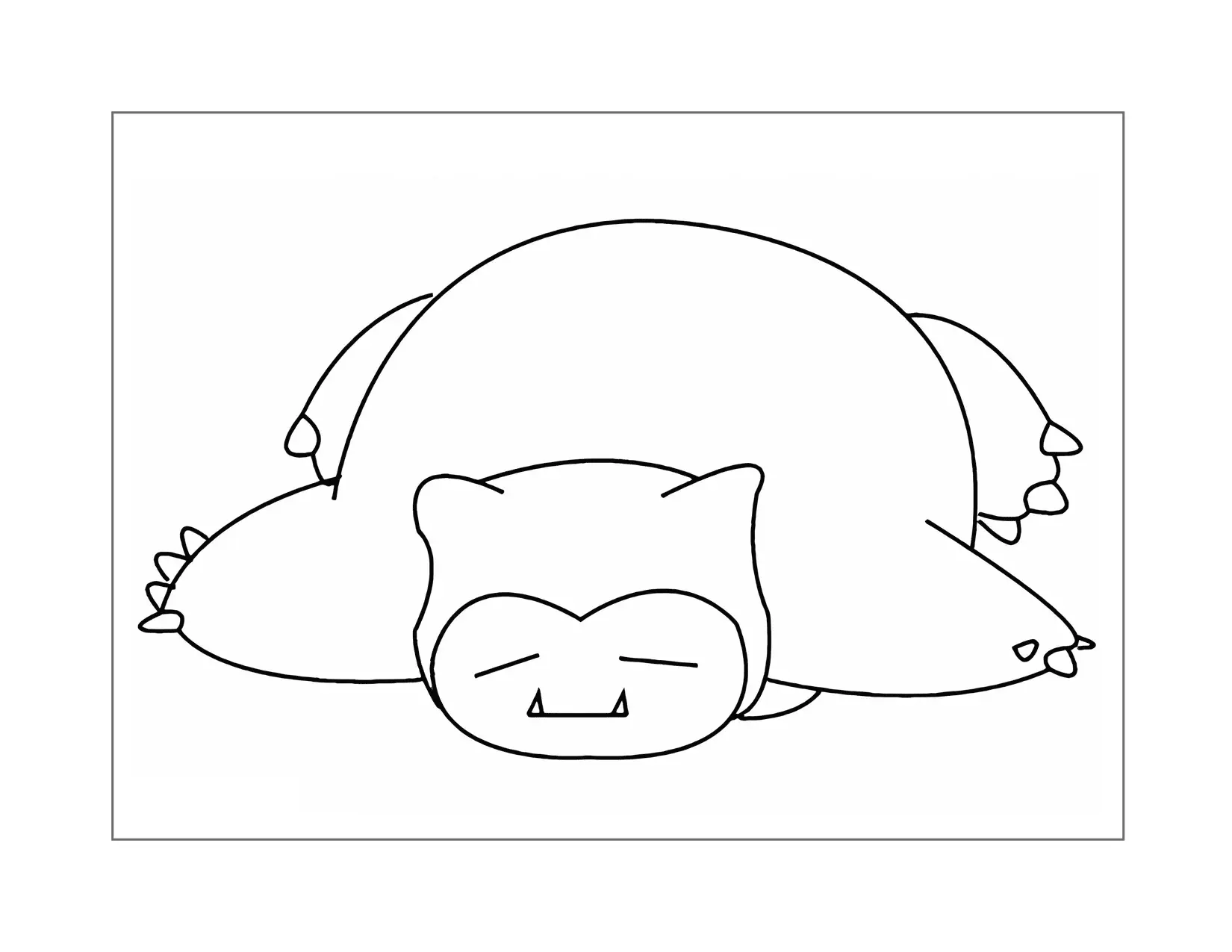 Páginas para colorir snorlax