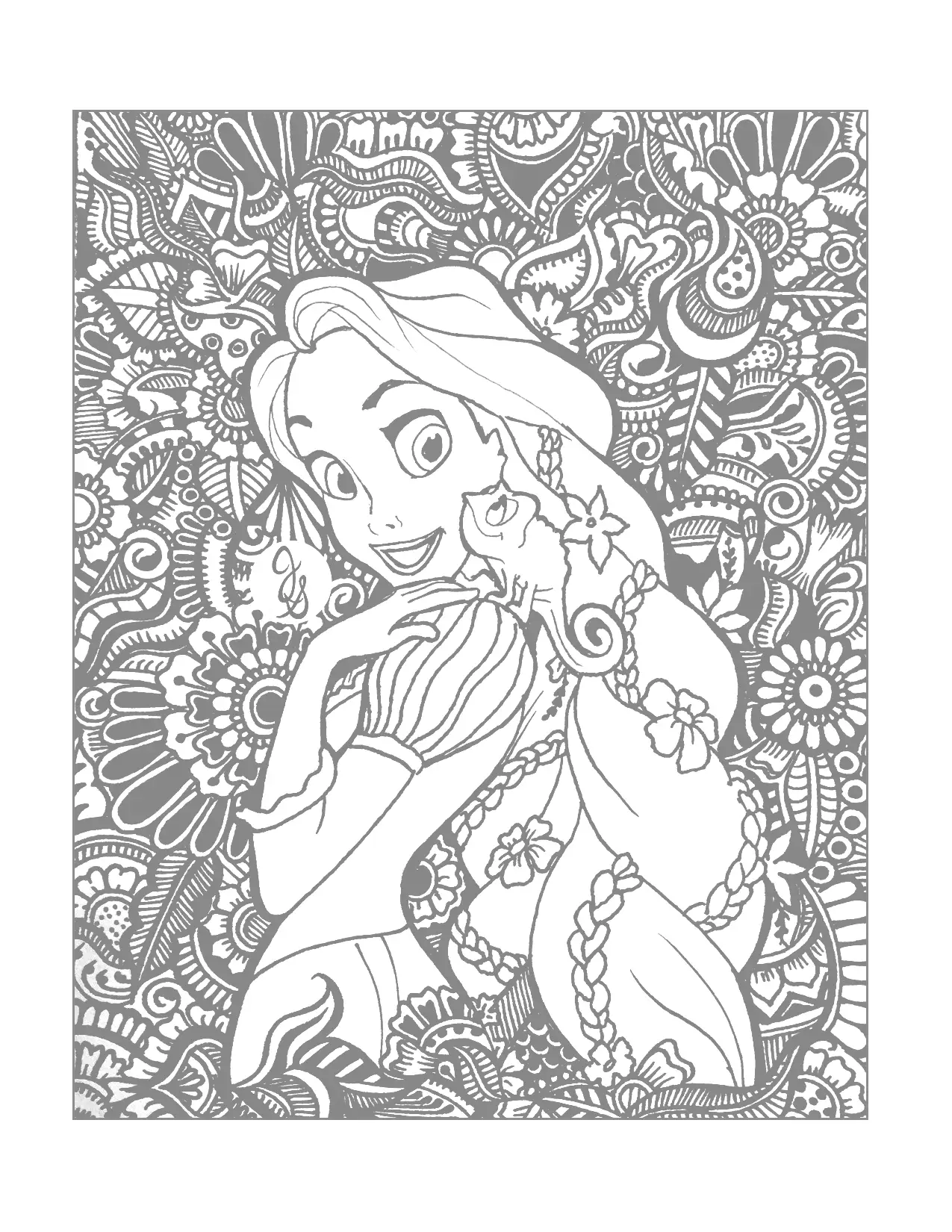 Páginas para colorir da Disney para adultos