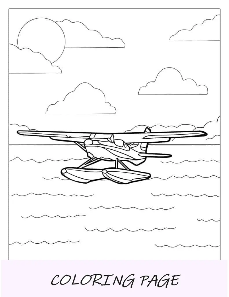 Hidroavião pronto para decolar