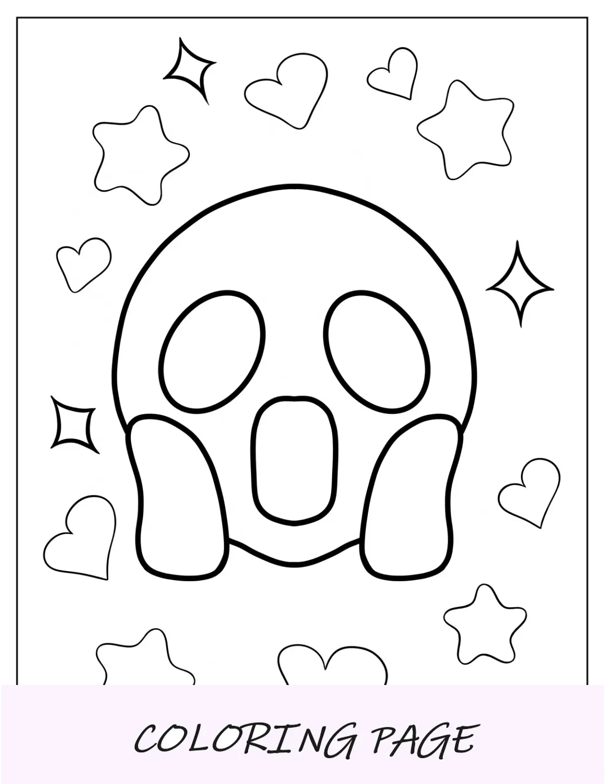 Montaggio della pagina da colorare Emoji