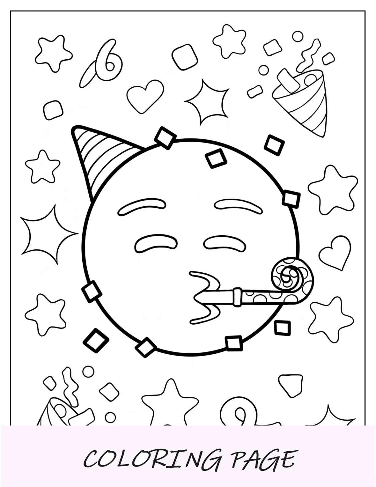 Pagina da colorare Emoji con il viso che abbraccia