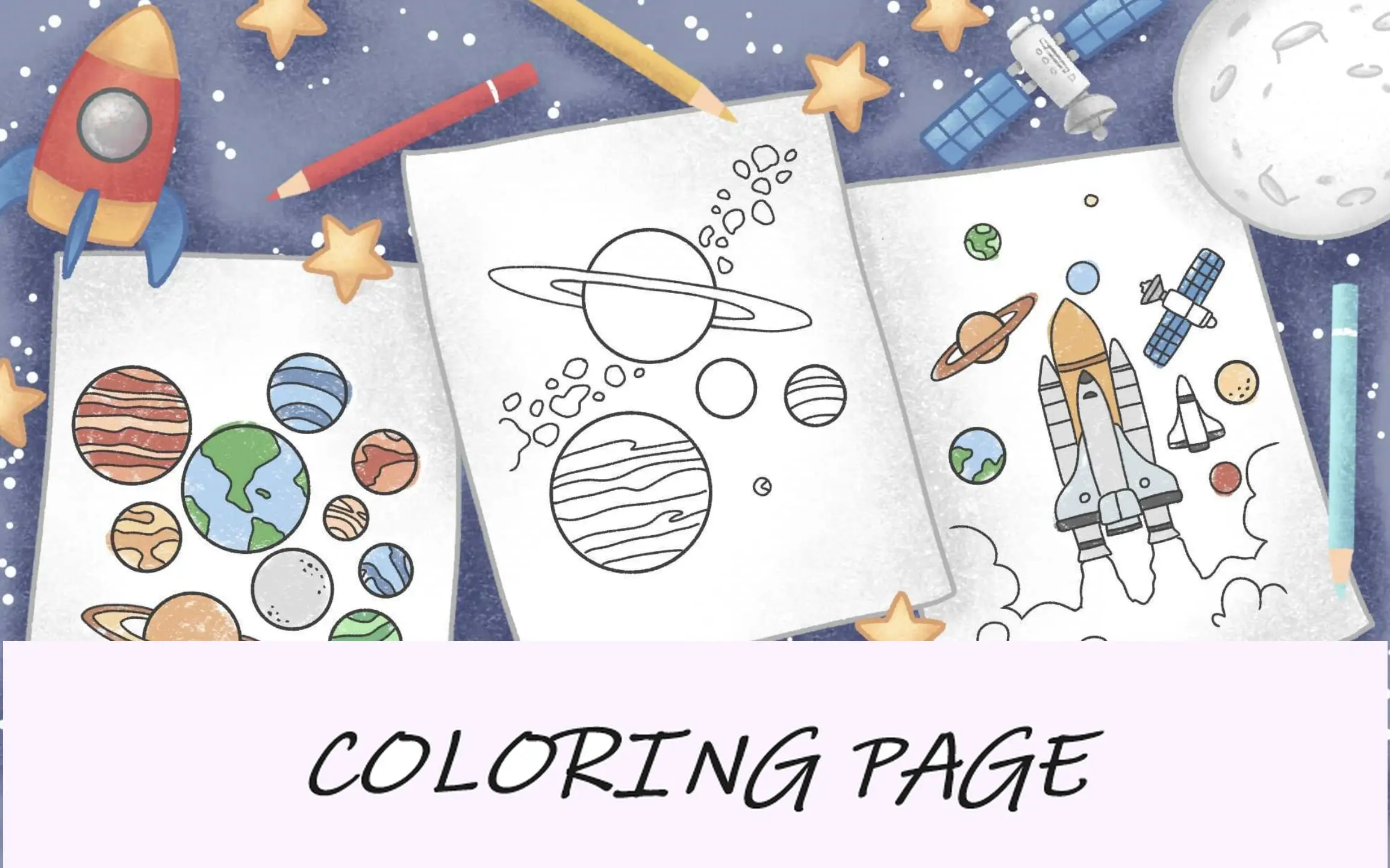 Dibujos para colorear del sistema solar