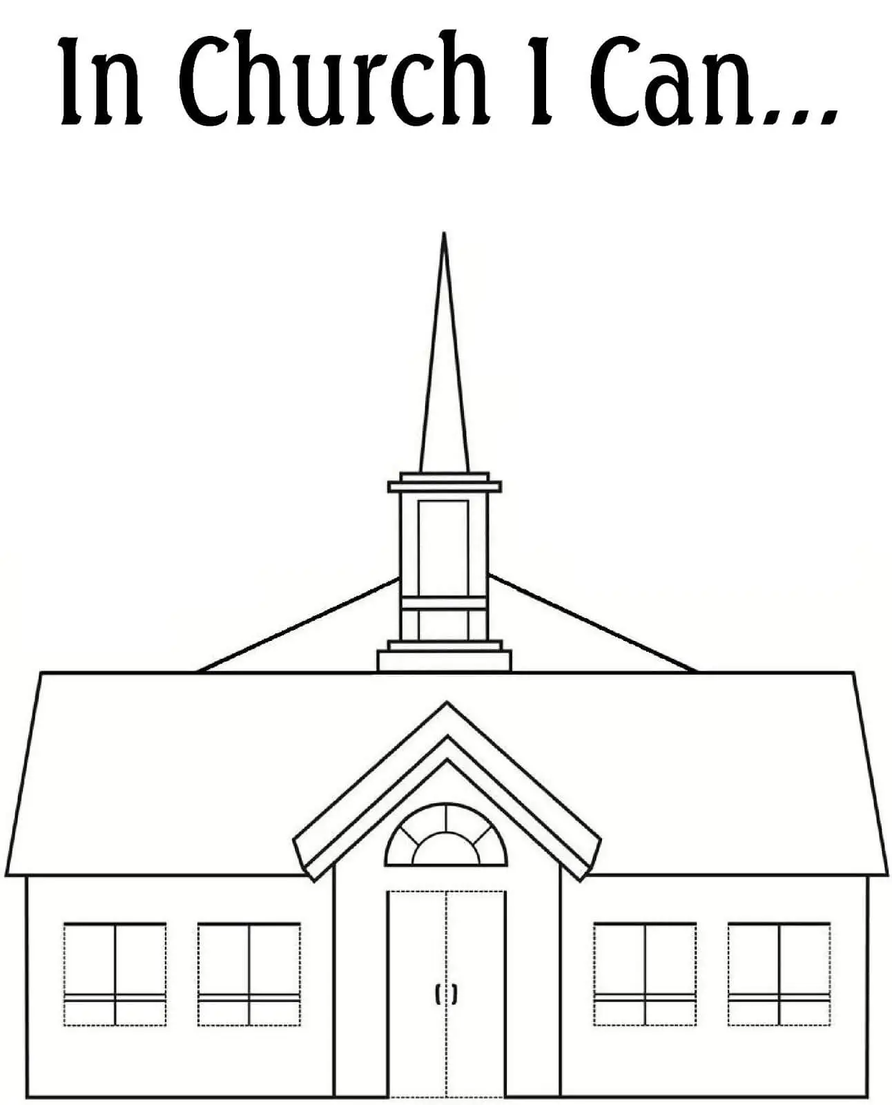 Pagine da colorare della chiesa