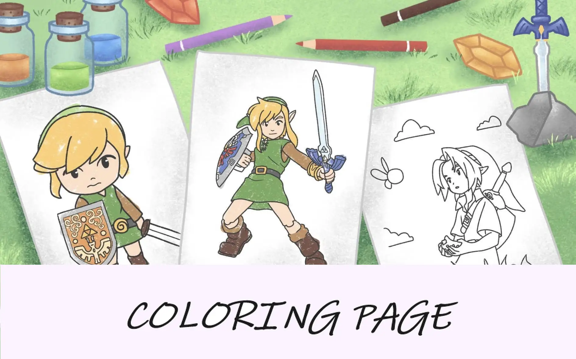 Zelda-Malvorlagen