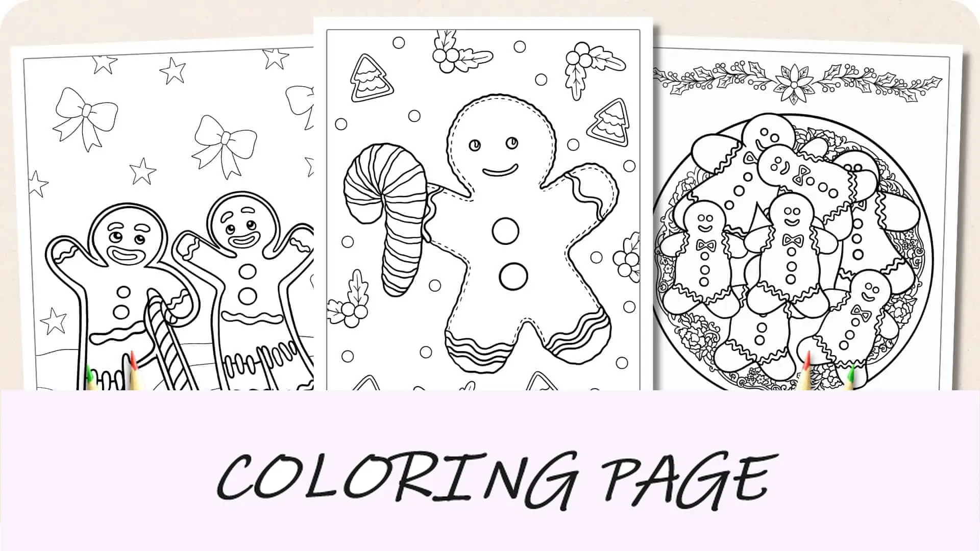 Dibujos para colorear del hombre de jengibre