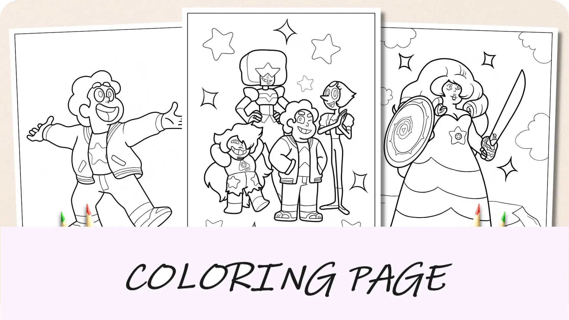 Disegni da colorare dell'universo di Steven