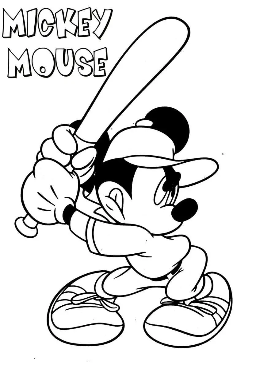 Páginas para colorir do Mickey Mouse