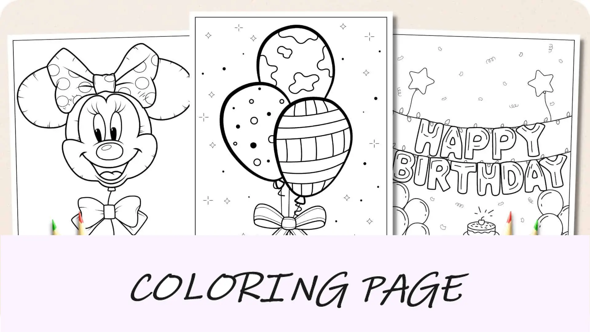 Palloncini da colorare