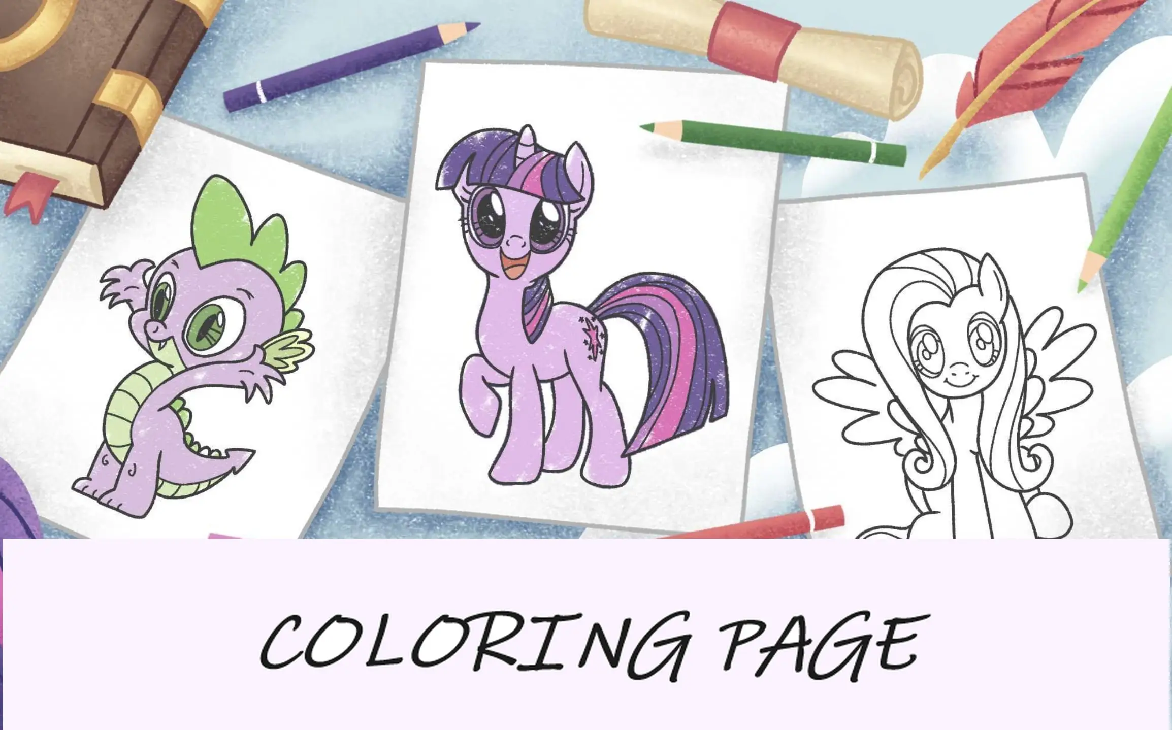 Desenhos para colorir do meu pequeno pônei