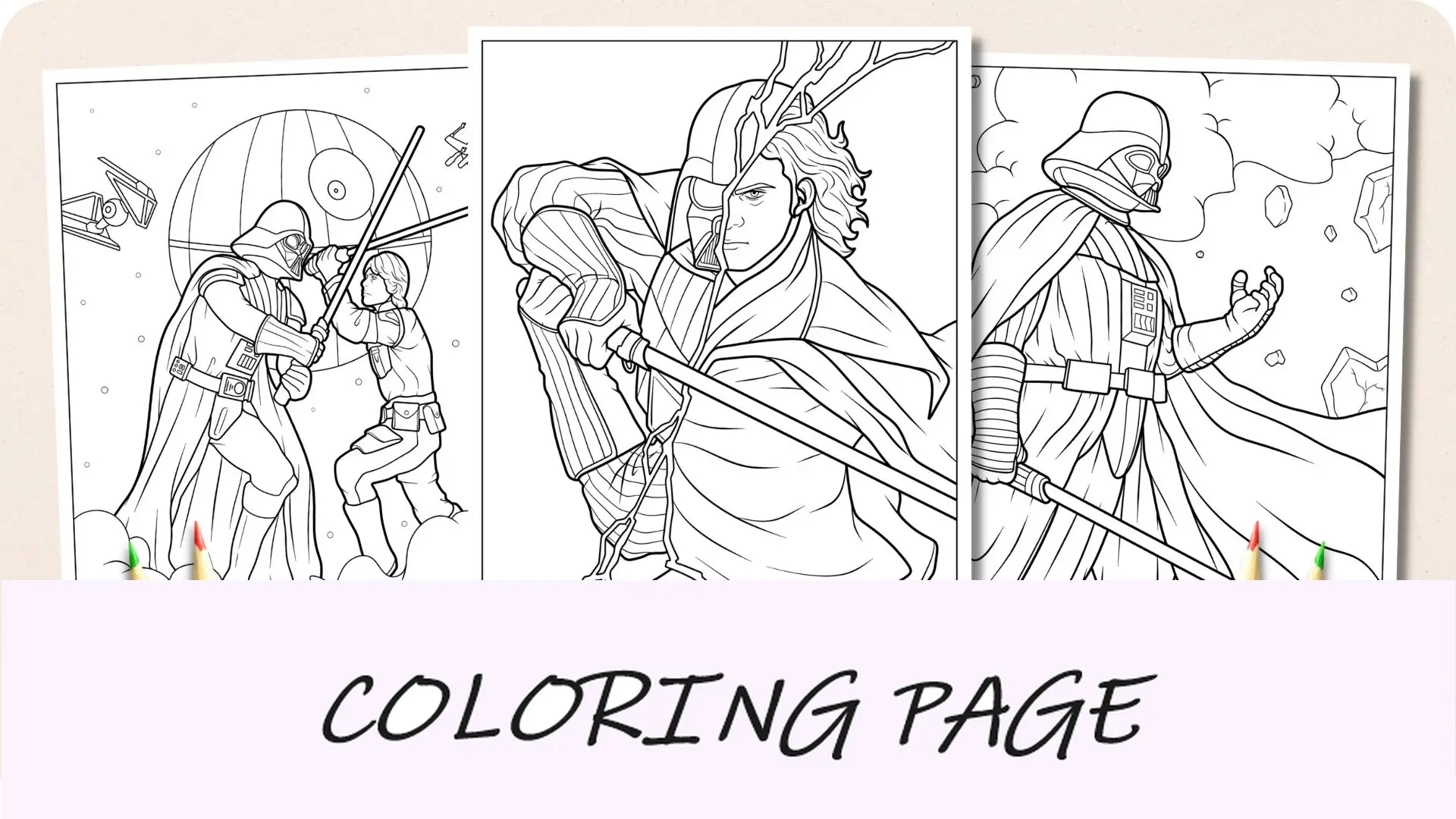 Dibujos para colorear de Darth Vader