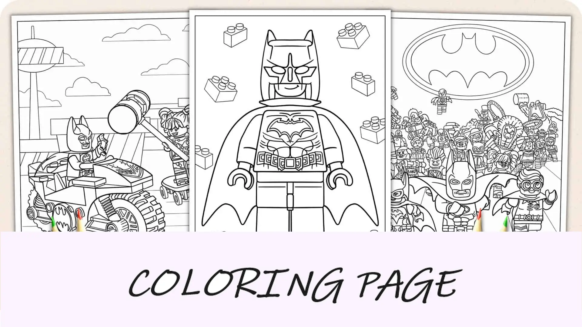 Disegni da colorare di LEGO Batman