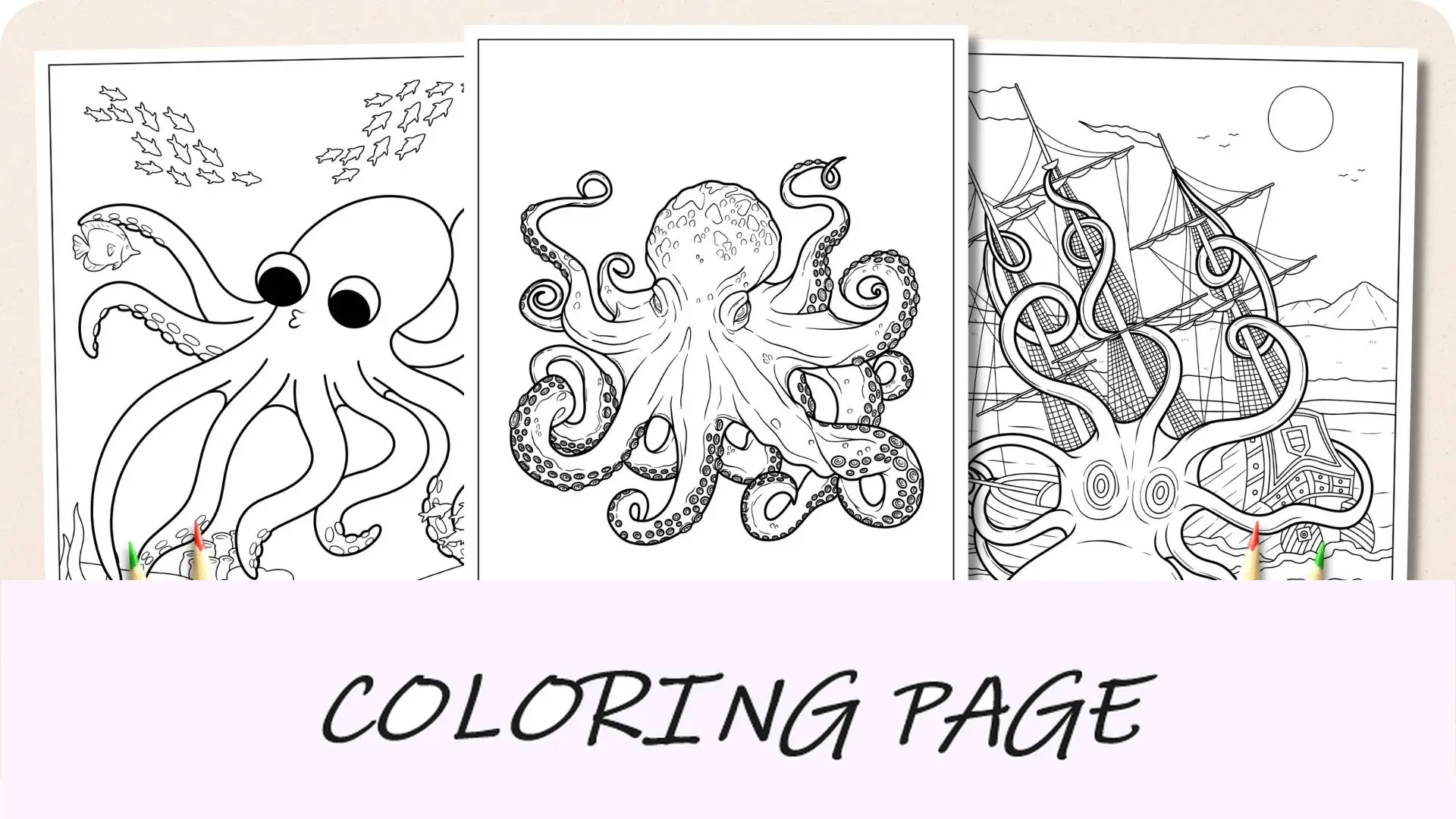 Malvorlagen Oktopus