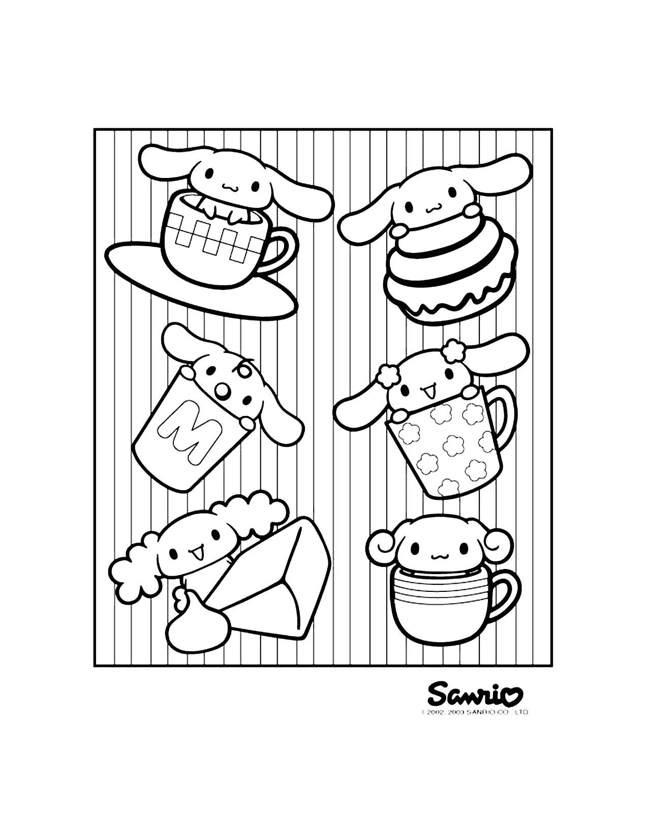 Páginas para colorir Sanrio