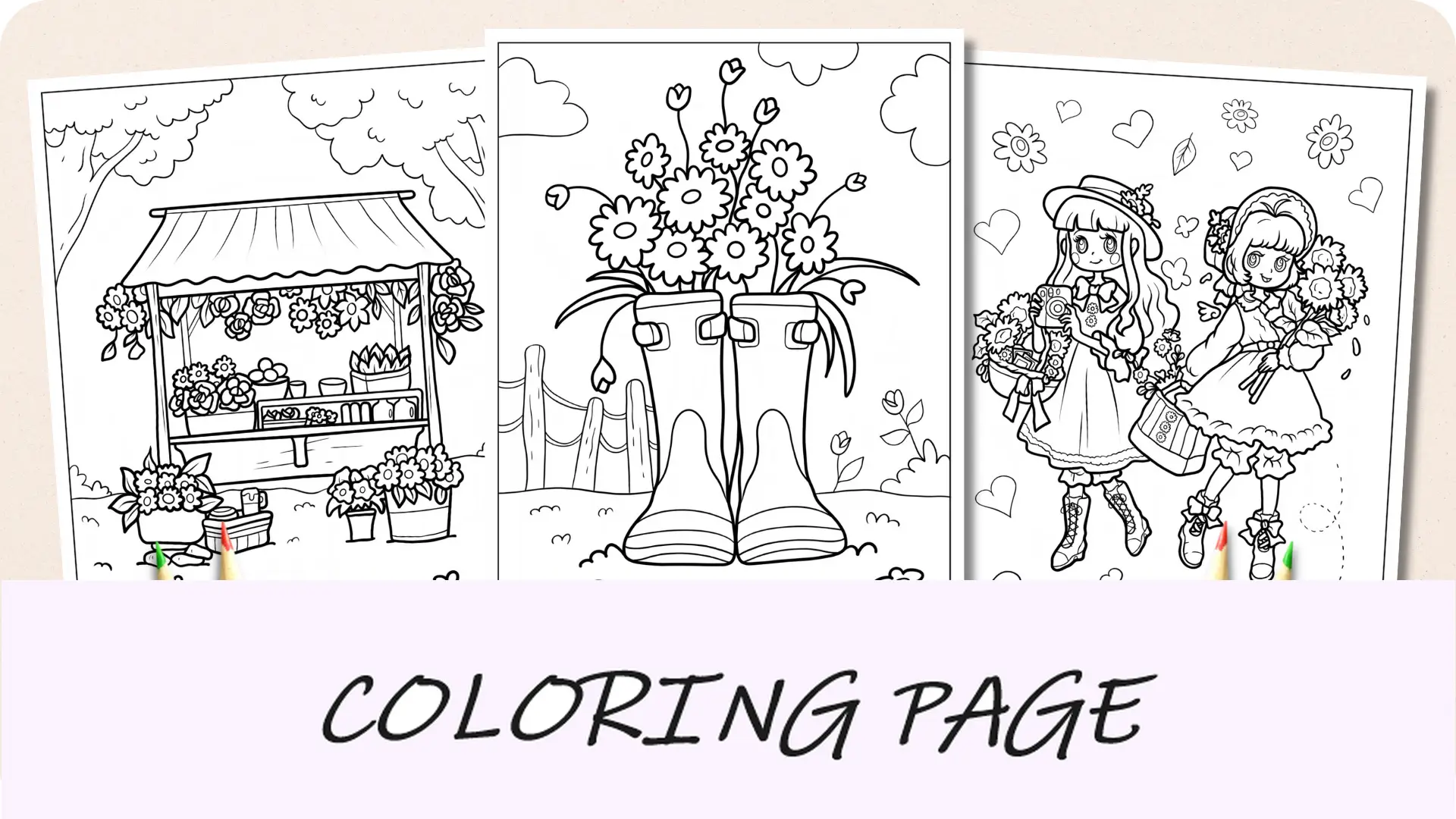 Disegni da colorare di primavera